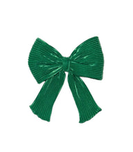 Load image into Gallery viewer, Satin green hair bow
