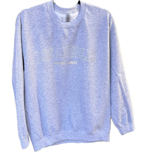 Gray crewneck sweatshirt