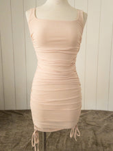 Load image into Gallery viewer, Oatmeal ruched bodycon dress
